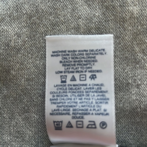 PULLOVER LAND’S END SIZE M/P 10-12, 100% COTTON SWEATER MOCK TURTLE NECK NWOT - Picture 6 of 9